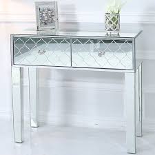 Moresque Silver Mirrored Moroccan 2 Drawer Console Table In 2020 Console Table Decorating Console Table Mirrored Console Table