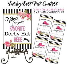 Kentucky Derby Best Hat Contest Kentucky Derby Game Etsy In 2021 Kentucky Derby Games Kentucky Derby Party Derby Games