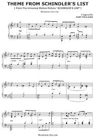 Give me your names 2. Schindlers List Sheet Music John Williams Sheet Music Free