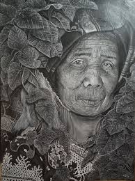 T'boli woman of lake sebu" Hidden Mindanao Beauty series Oil