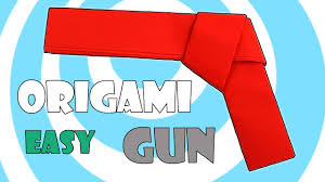 Making a paper gun that actually shoots is a fun way to spend a rainy afternoon and have target practice inside. Easy Paper Origami Gun Pistol Tutorial Instructables