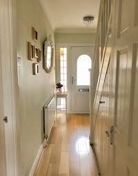 Stick to photo frames and artwork with a slim profile so that you aren't knocking into them while walking up and down the stairway. Small Hallway Makeover Plans Top Tips To Decorate Your Own The Interior Editor