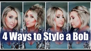 You can have bangs some days and no. 4 Ways To Style A Bob Easy Short Hair Tutorials Summer Whitfield Youtube Short Hair Tutorial Short Hair Styles Easy Fixing Short Hair