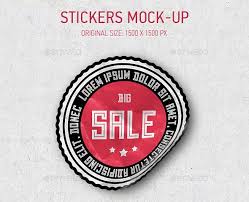 Modern Stickers Logo Mockup Sticker Mockup Fun Stickers Logo Sticker Mockup