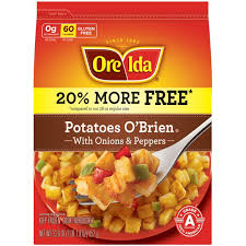 Creamy potato o brien breakfast casserole recipe; Ore Ida Potatoes O Brien With Onions Peppers 33 6 Oz Bag Walmart Com Walmart Com