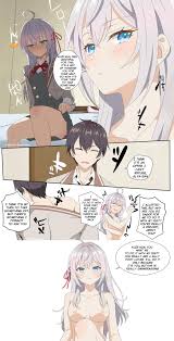 alisa mikhailovna kujou and kuze masachika (tokidoki bosotto roshia-go de  dereru tonari no alya-san) drawn by kevcrexx | Danbooru