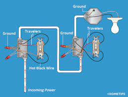 Three way light wiring diagram source. Three Way Switch Wiring How To Wire 3 Way Switches Hometips