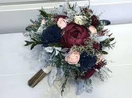 Burgundy Pink Navy Wedding Bouquet Made With Sola Flowers Choose Your Colors Custom Al Navy Wedding Bouquet Navy Wedding Flowers Flower Bouquet Wedding