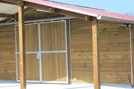 Portail D Ecurie Coulissant En Bois 2 Vantaux Grange Portes De Grange Coulissantes Porte Grange