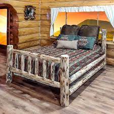Montana Collection California King Bed Ready To Finish Walmart Com Panel Bed Rustic Furniture Furniture