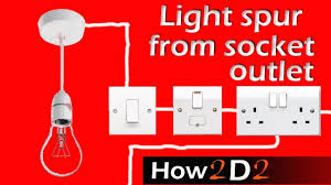 Generally, multiple lights turning on at the same time basically, you can't have 2 dimmers controlling the same zone of lights. Light Spur From Socket Spur For Lighting Off Ring Main Wiring Connection Youtube