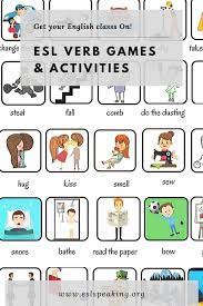 24 ready to go verb activities, crafts, and games. Esl Verb Games Activities Teaching Verbs To Esl Students
