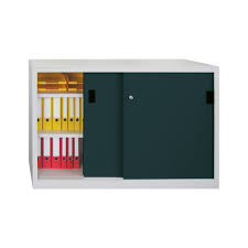 Treasure trove accents four drawer one sliding door media cabinet, black/brown amazon $ 536.68. Sliding Door Cabinet With Solid Sheet Metal Doors Height 1000 Mm Hahn Kolb