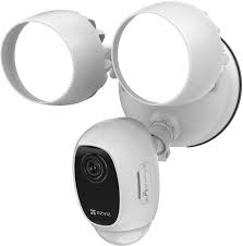 Amazon Com Ezviz Floodlight Security Camera Wifi H 265 Pir Motion Detection 1080p Live View Siren Alarm Starlight Color Night Vision Two Way Audio Weatherproof Lc1c Camera Photo