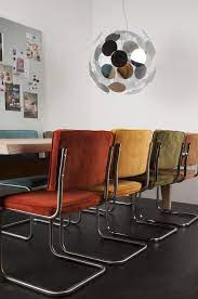 ridge rib stoel blauw zuiver chair furniture comfy leather chair