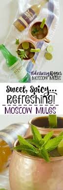 Elderberry Ginger Moscow Mules Recipe Elderberry Yummy Summer Cocktails Party Food And Drinks