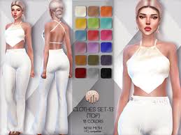 Weerbesu's more columns mod · 9. The Sims Resource Clothes Set 13 Top Bd61