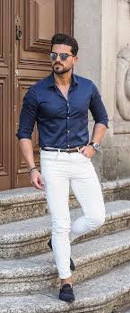 Men S Guide To Styling White Jeans Outfits Correctly White Jeans Men Smart Casual Menswear Jeans Outfit Men