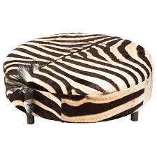 Zebra Hide Ottoman Chocolate Round New Ottoman Zebra Hide Ottoman Zebra