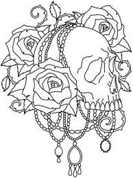 Customize the letters by coloring with markers or pencils. Goth Coloring Page