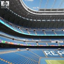 Santiago Bernabeu Stadium 3d Model Ad Bernabeu Santiago Model Stadium Santiago Bernabeu Stadium Stadium Santiago