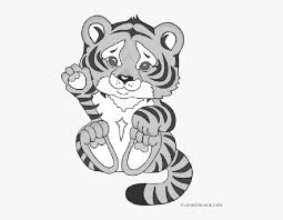Tiger face line art logo. Cute Clipart Tiger Cute Baby Tiger Clipart Hd Png Download Transparent Png Image Pngitem