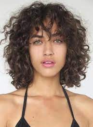 Trendy Hairstyles Curly Bangs 32 Ideas Curly Hair Styles Curly Hair Styles Naturally Curly Bangs