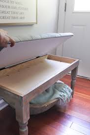 You don't need a piano to enjoy the styling and extra seating a piano bench provides. Diy Tufted Bench Shades Of Blue Interiors