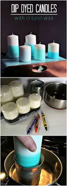 Candle Diy Project Crayon Wax Dip Dye Technique Darice Avec Images Crayons De Cire