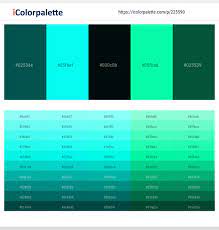 If you are looking for. 5 Latest Color Schemes With Aqua And Dark Green Color Tone Combinations 2021 Icolorpalette