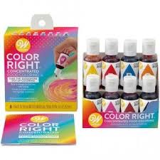 Colorant A Glacage 8 Couleurs Color Right Food Coloring Cake Decorating Set Gel Food Coloring