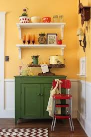 Take A Look At The Following Features To Complete Your Yellow Kitchen Decor Dining Room Shelves Yellow Kitchen Walls Kitchen Design Small