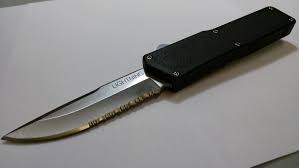 Black Serrated Lightning Otf Knife