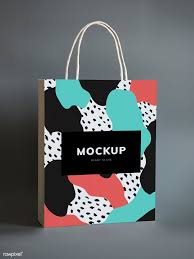 Download Download Premium Psd Of Colorful Shopping Paper Bag Mockup 502767 Paper Bag Design Bag Mockup Paper Bag