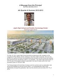 A Message from the Principal 4th Quarter & Summer 2012-2013