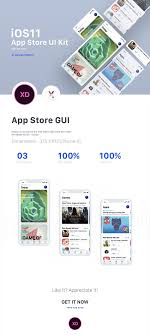 Iphone mockups psd & sketch. Ios 11 App Store Ui Kit 3 Free Screens For Xd Freebiesui