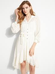 Eveta High Low Shirtdress Guess Com In 2020 Shirt Dress Womens Dresses Guess Dress