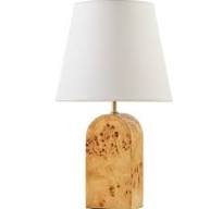 Woodland 17.25" Tall Rustic Antler Copper Deer Bedside Table Desk Lamp with  Tapered White Fabric Shade
