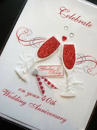 They'll receive multiples of each. Personalised Handmade 40th Ruby Anniversary Card Anniversary Cards Handmade Anniversary Cards For Husband Wedding Anniversary Cards