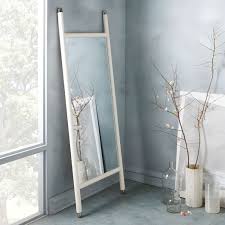 Mid Century Dowel Mirror White White Floor Mirror Contemporary Floor Mirrors West Elm Wall Decor