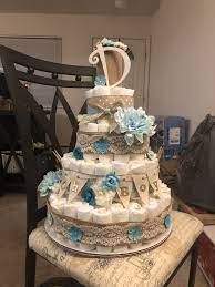 Diy Diapercake Babyboy Baby Boy Babyshower Diaper Cake Craft Blue Party Rustic Baby Rustic Baby Shower Cake Diaper Cake Boy Baby Shower Game Gifts