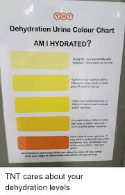Ton T Dehydration Urine Colour Chart Ami Hydrated Doing Ok