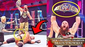 He wins the wwe universal championship. Real Reasons Why Braun Strowman Won Wwe Universal Champion At Wrestlemania 36 Youtube
