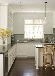 Subway Tile Backsplash Kitchen Ideas With Granite Open Shelving Around Window Pattern Almond Matte 3x6 4x12 Green Backsplash Kitchen Design Kitchen Tiles