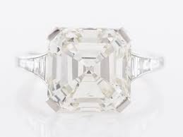 Joseph isaac asscher founded the i.j. 6 Carat Asscher Cut Diamond Engagement Ring In Platinum