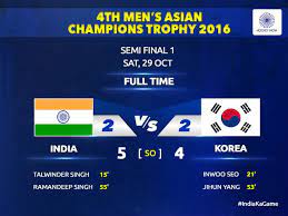 Get daily travel tips & deals! India Beat South Korea In Asian Champions Trophy Semis Mykhel
