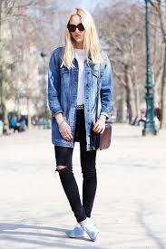 How To Wear An Oversized Denim Jacket How To Wear Denim Jacket Long Denim Jacket Oversized Denim Jacket