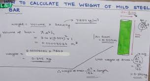 How To Calculate Weight Of Mild Steel Bar In 2019 Civil