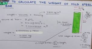 how to calculate weight of mild steel bar in 2019 civil