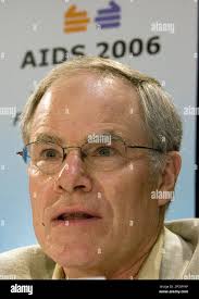 University of Toronto's Dean of Physical Education Dr. Bruce Kidd speaks at  the Right to Play news conference at the 16th World AIDS Conference in  Toronto